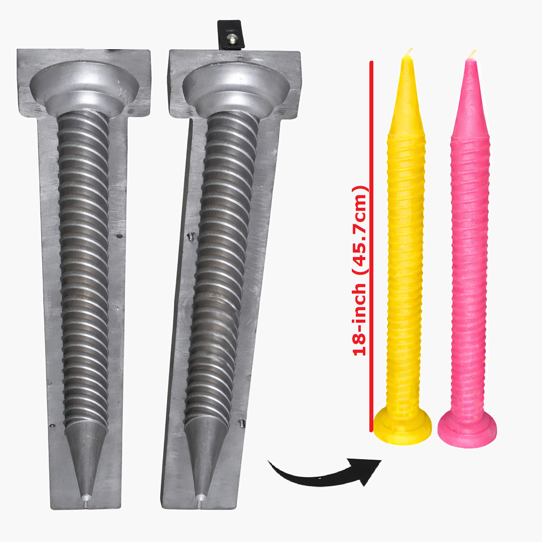 18-inch, 475-Gram, 1 Pcs, Spiral Candle Making Mold