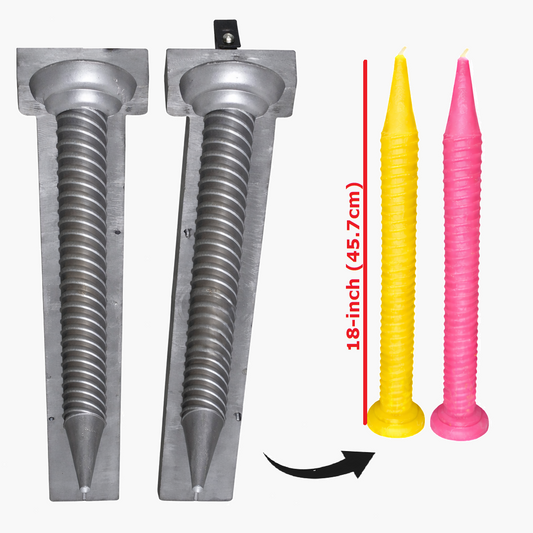 18-inch, 475-Gram, 1 Pcs, Spiral Candle Making Mold