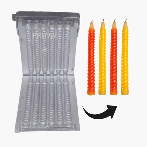7.5-Inch, 30-Gram, 12-Pc’s, Spiral Candle Making Mold