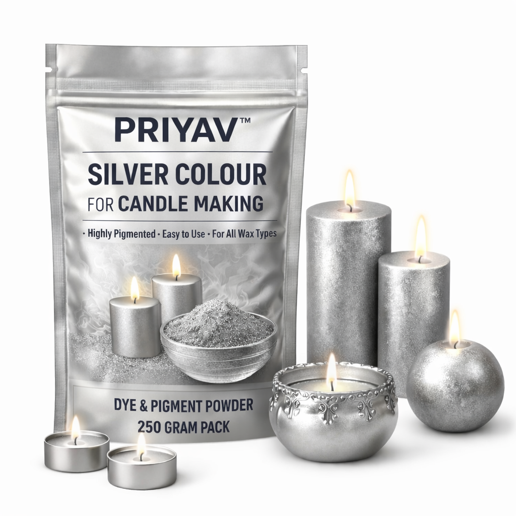 SILVER Candle Making Color | Wax Color | Candle Powder Color Pigment