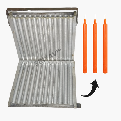 8-Inch (20.3cm), 32/33-Gram, 24 Pc’s, Plain Candle Making Mold