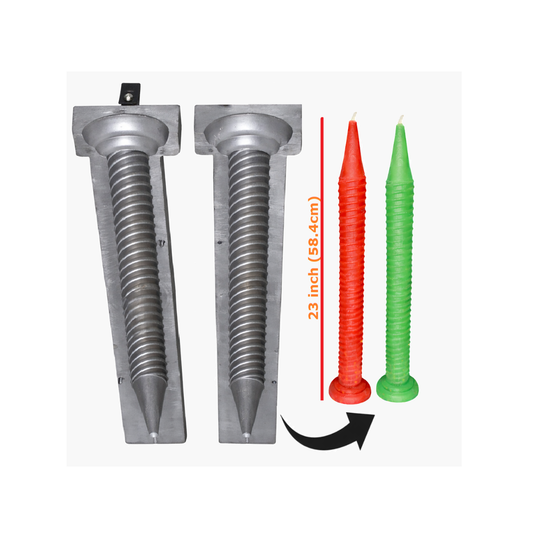 32-inch, 900-Gram, 1 Pcs, Spiral Candle Making Mold