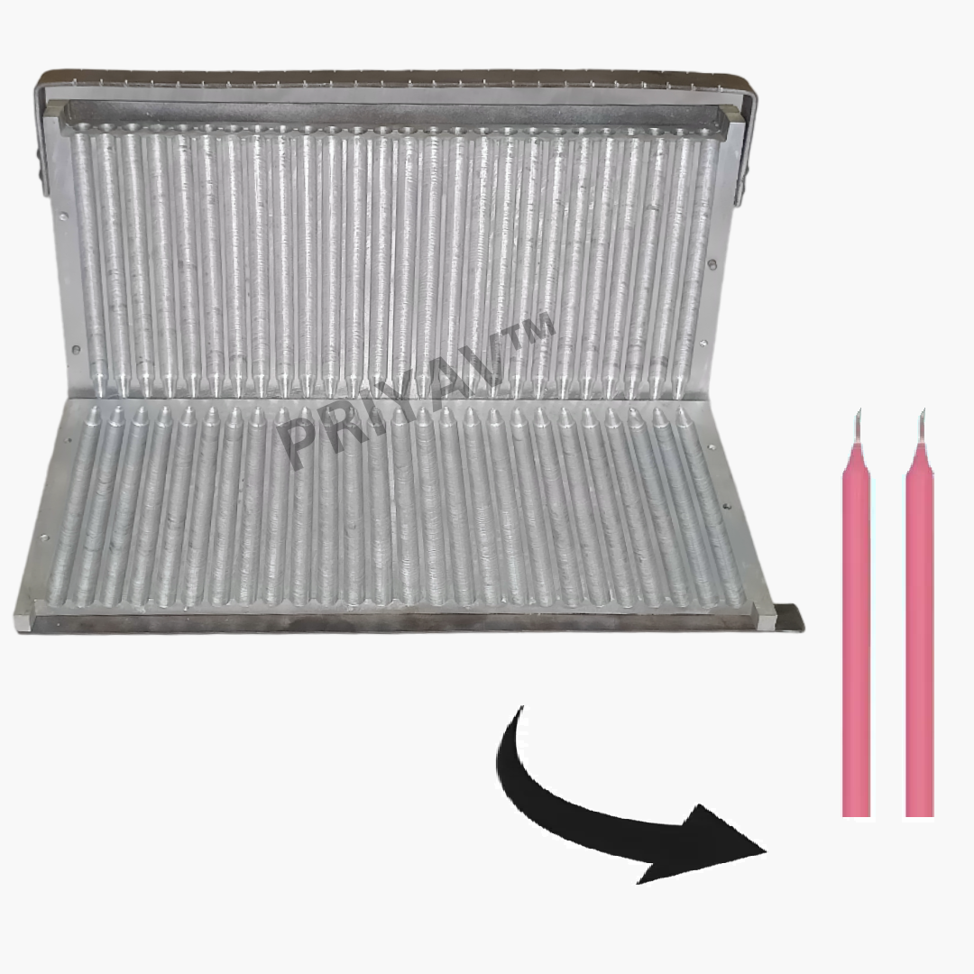 6-Inch (15.2cm), 8-Gram, 50 Pc’s, Plain Candle Making Mold