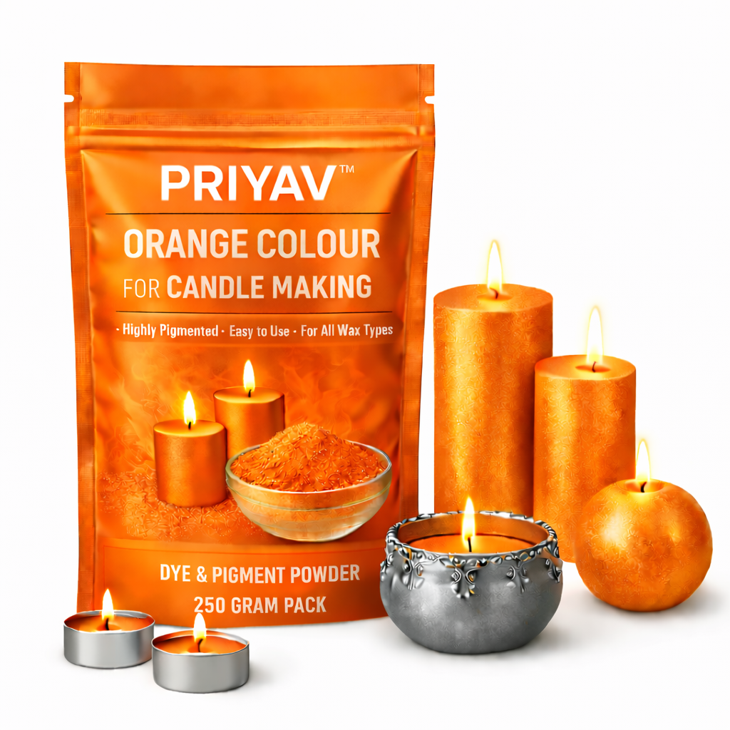 ORANGE Candle Making Color | Wax Color | Candle Powder Color Pigment