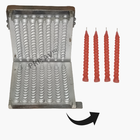 5.5-Inch, 12-Gram, 14 Pc’s, Spiral Candle Making Mold