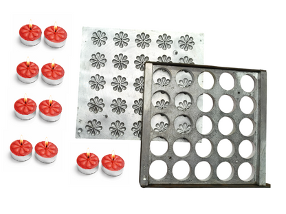 25 Pcs Flower Tea light candle Mould