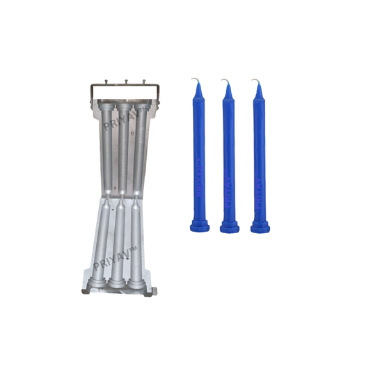 10-Inch 100-Gram, 3 Pc’s, Stand Candle Making Mold