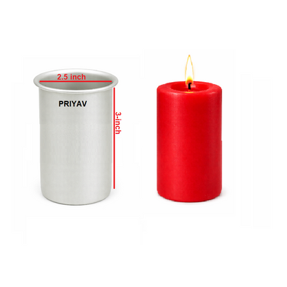 2.5 x 3-inch Pillar Candle Mould – Aluminium
