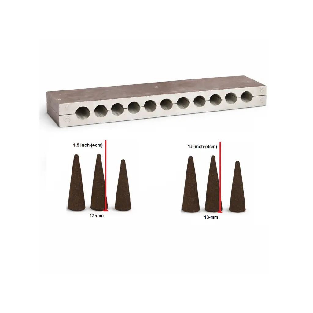 12 Pcs, Dhoop Cone Making Mold | Dhoop Batti Making Mold for Handmade Incense – PRIYAV