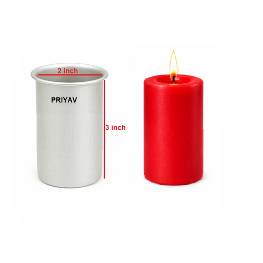 2 x 3-inch Pillar Candle Mould – Aluminium