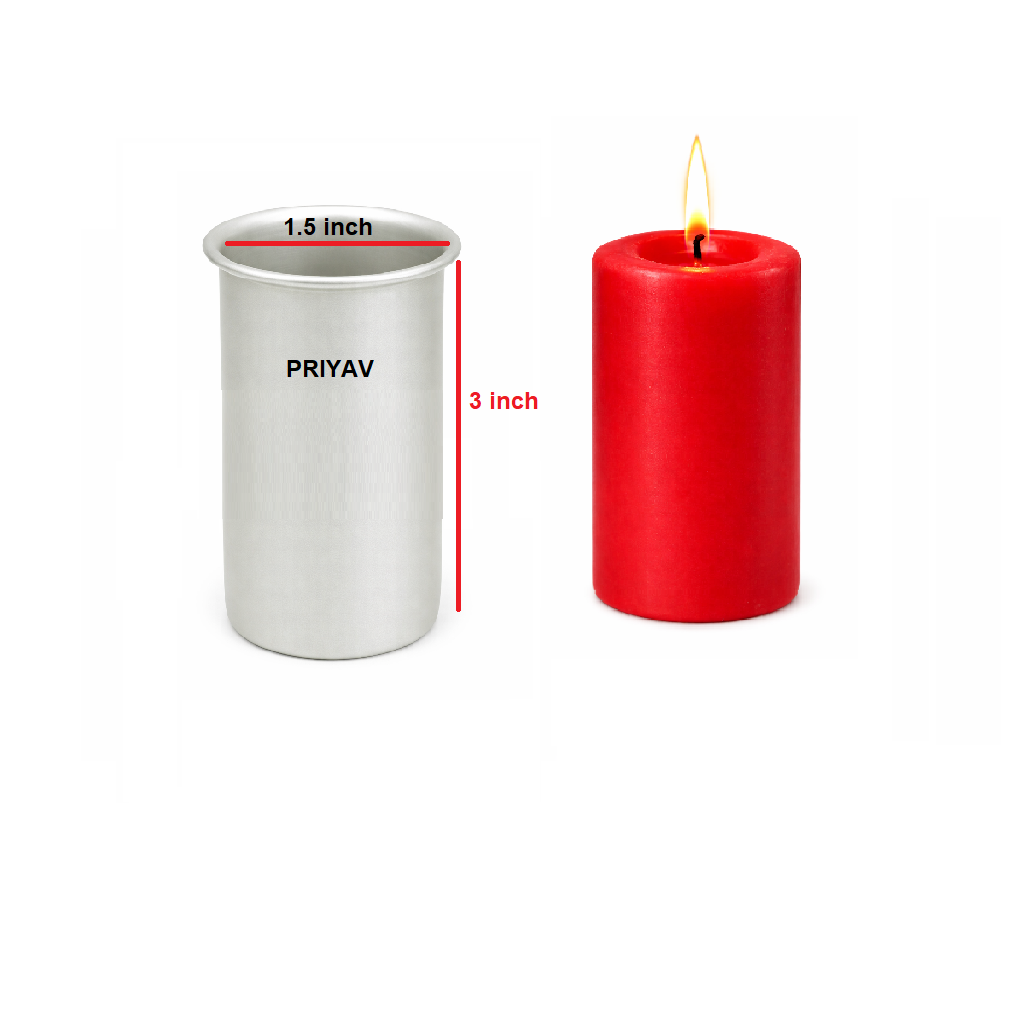 1.5 x 3-inch Pillar Candle Mould – Aluminium