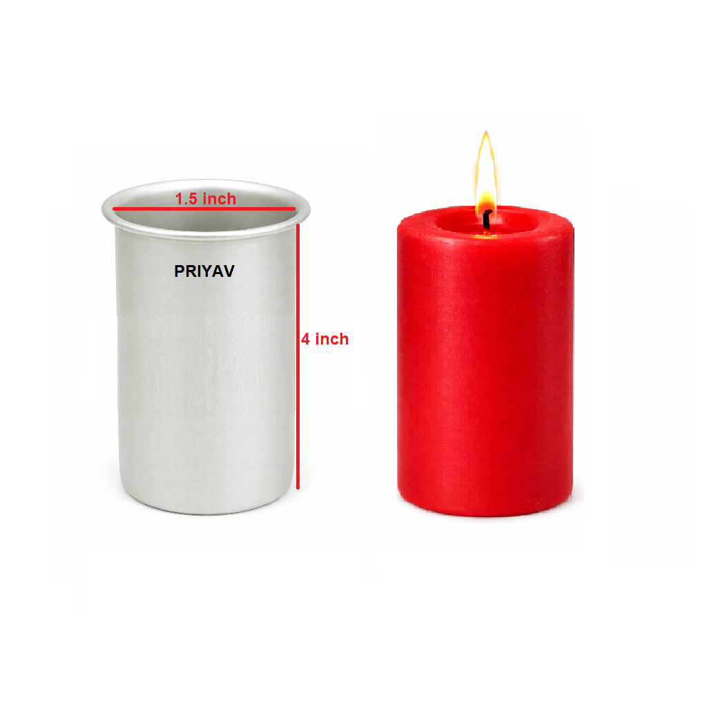 1.5 x 4-inch Pillar Candle Mould – Aluminium