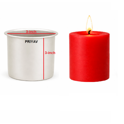 3 x 3-inch Pillar Candle Mould – Aluminium