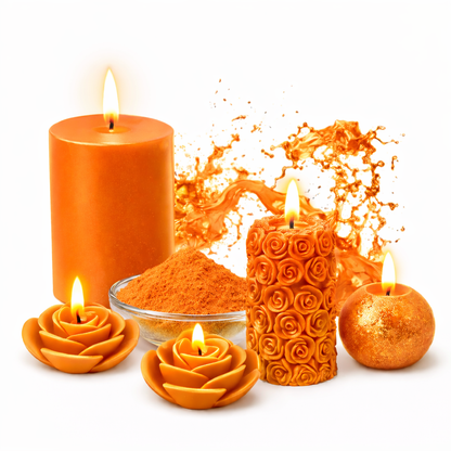 ORANGE Candle Making Color | Wax Color | Candle Powder Color Pigment
