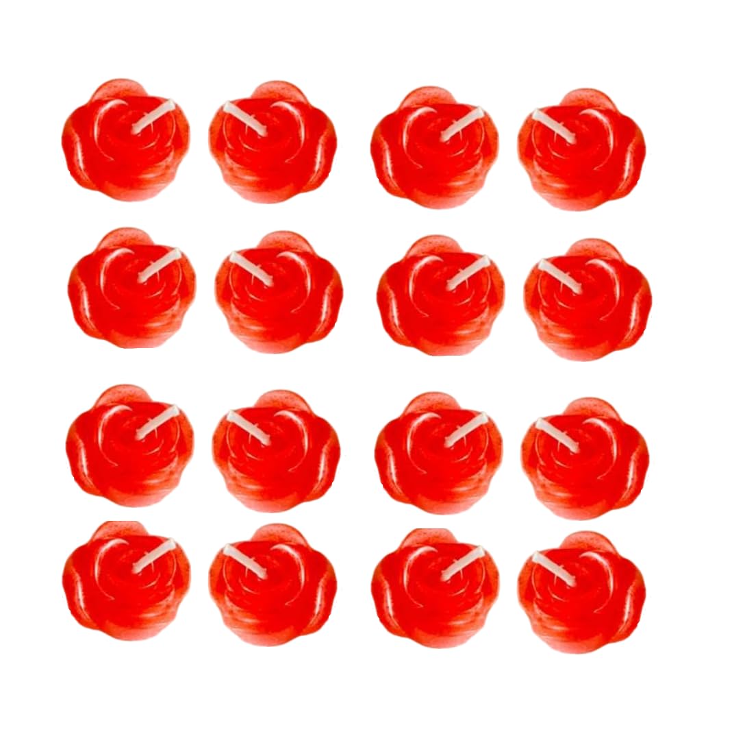 Rose Tea light candle Mould- Silicone +50 Pcs Wick