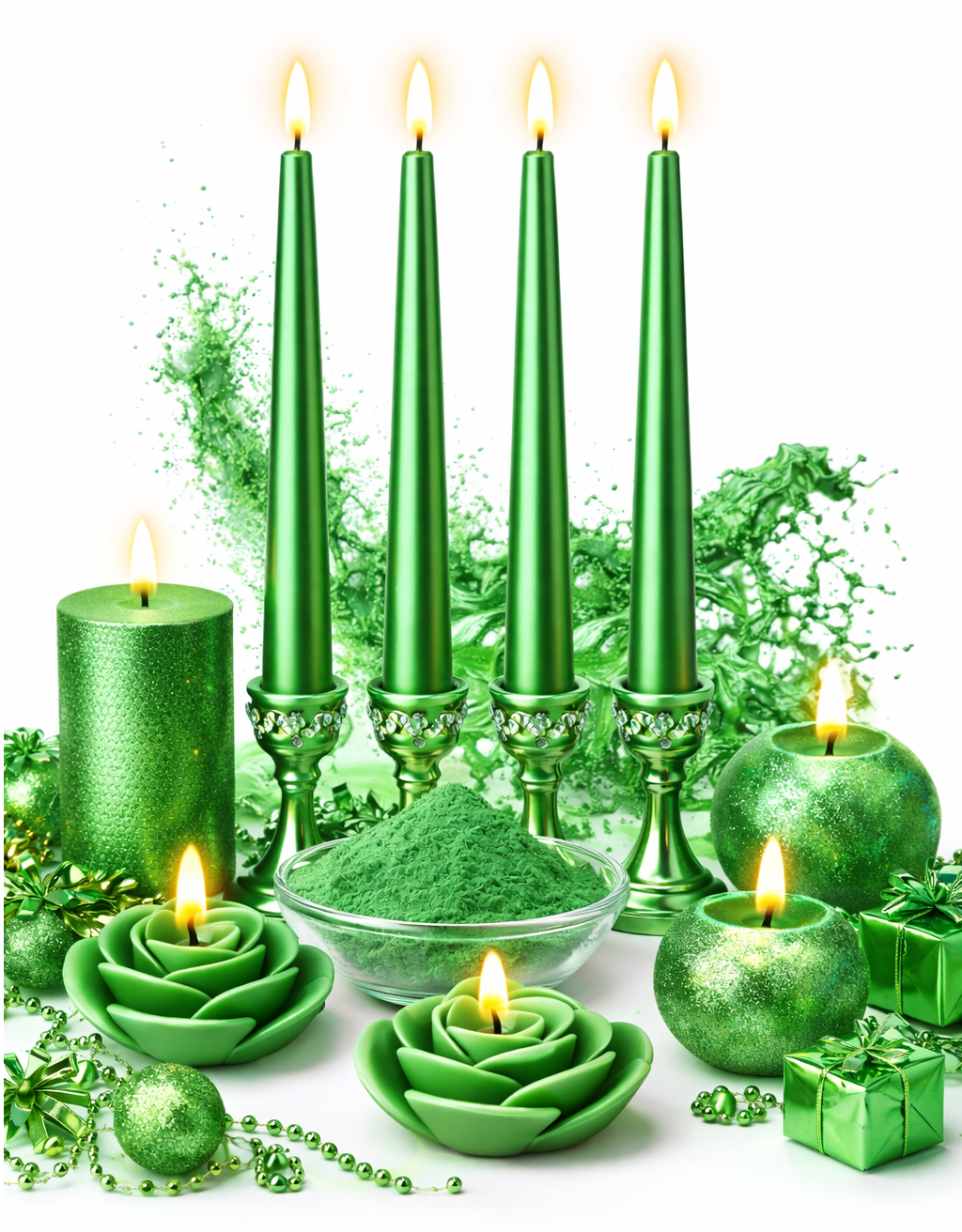 GREEN Candle Making Color | Wax Color | Candle Powder Color Pigment