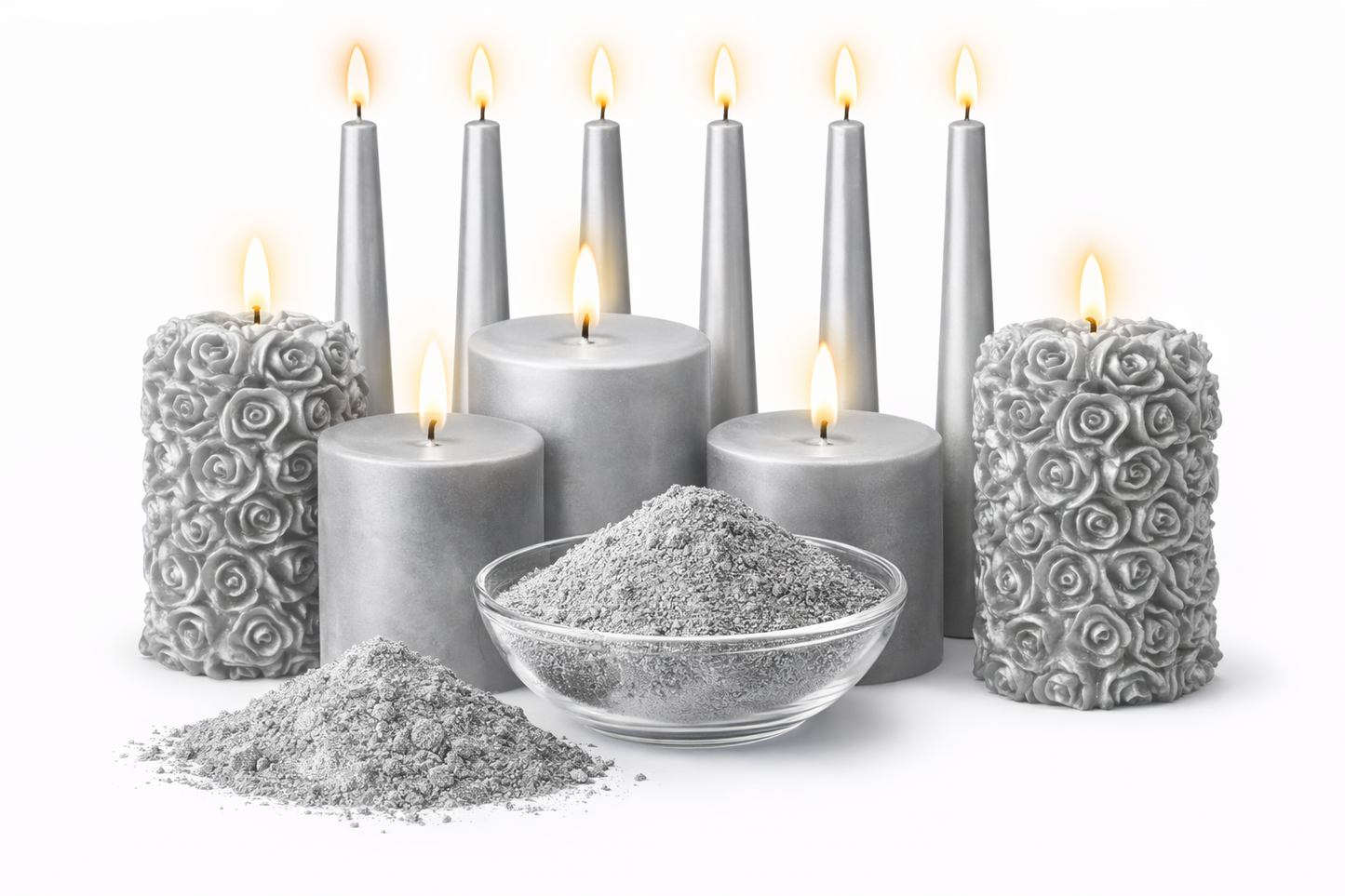 SILVER Candle Making Color | Wax Color | Candle Powder Color Pigment