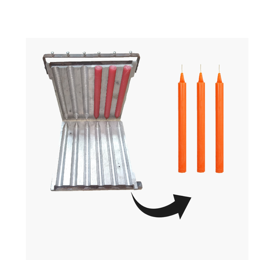 9-Inch (22.8cm), 55-60-Gram, 6 Pc’s, Plain Candle Making Mold