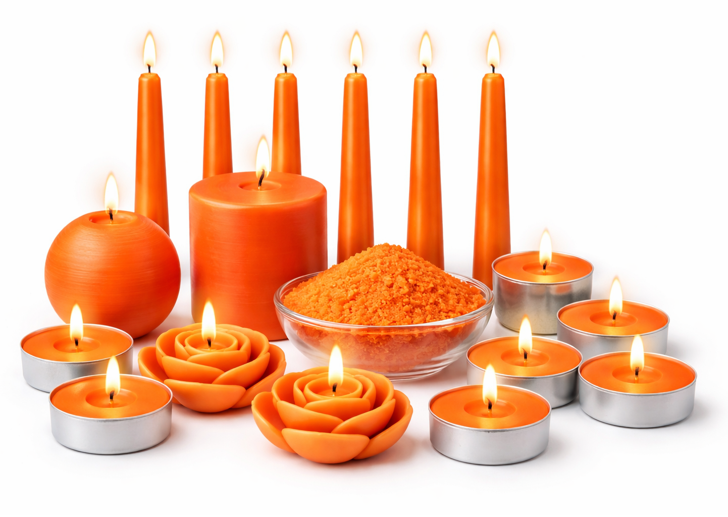 ORANGE Candle Making Color | Wax Color | Candle Powder Color Pigment