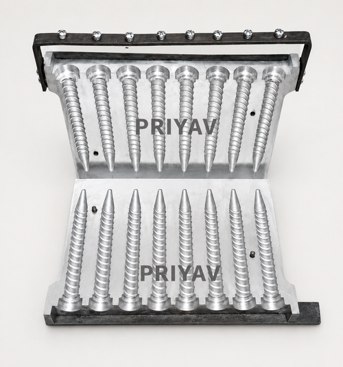 5-inch 12-gram 8-pcs stand-spiral candle making mold