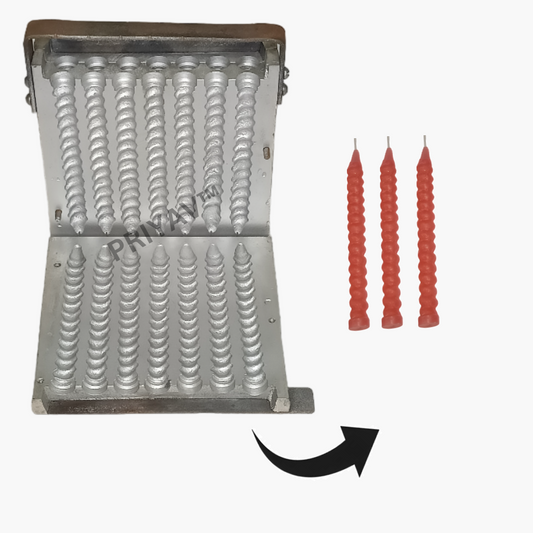 5-Inch, 10-Gram, 14 Pc’s, Spiral Candle Making Mold