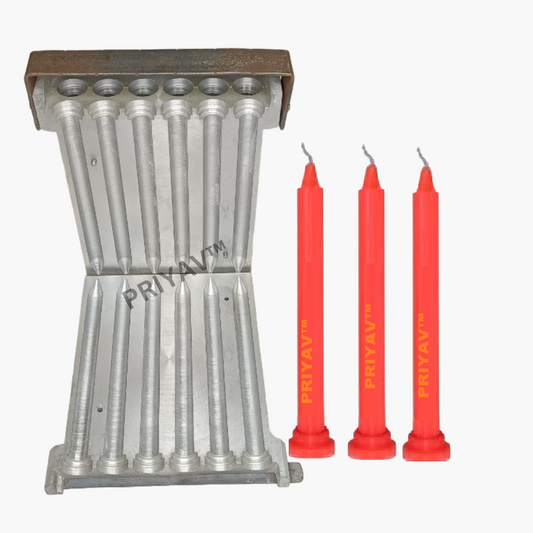 8 Inch 25 Gram Stand Candle Making Mold
Aluminium 12 Cavity Candle Mold