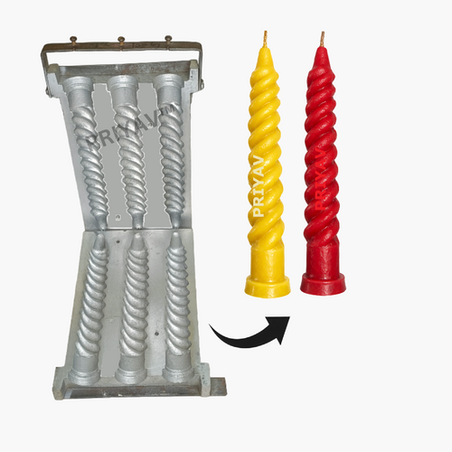 9-Inch, 100-Gram, 3 Pc’s, Spiral Candle Making Mold