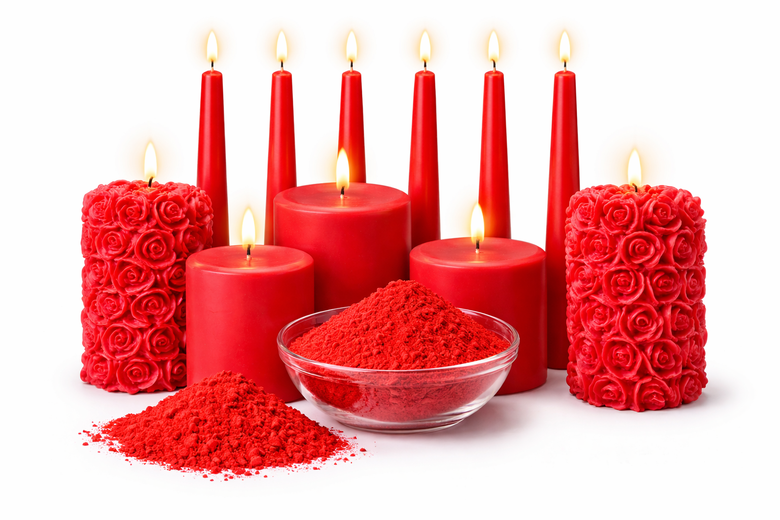 Candle making red pigment powder by PRIYAV India