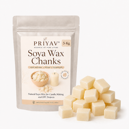 Soya Wax Chunks for Candle Making | Fancy, Fragrance, Jar & Tealight Candle Wax
