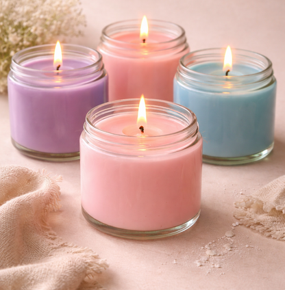 Easy-to-melt soy wax chunks for scented jar candle production