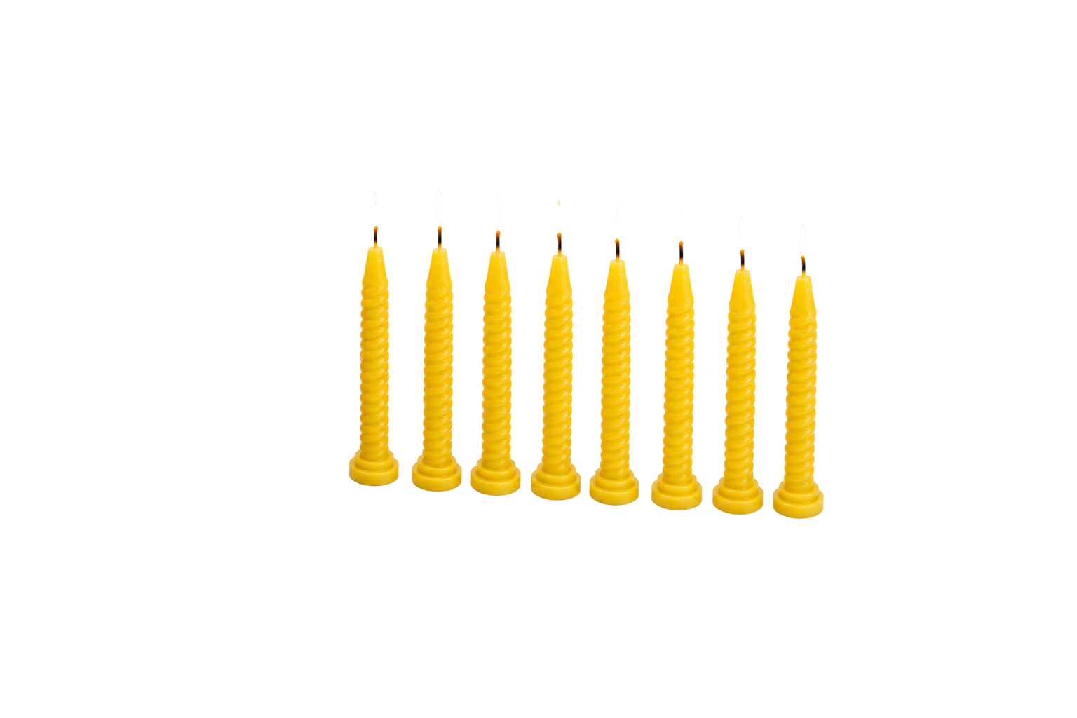Manual 8-cavity spiral stand candle production mould