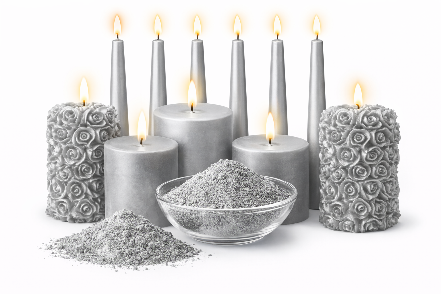 PRIYAV silver pigment colour for paraffin wax candle production
