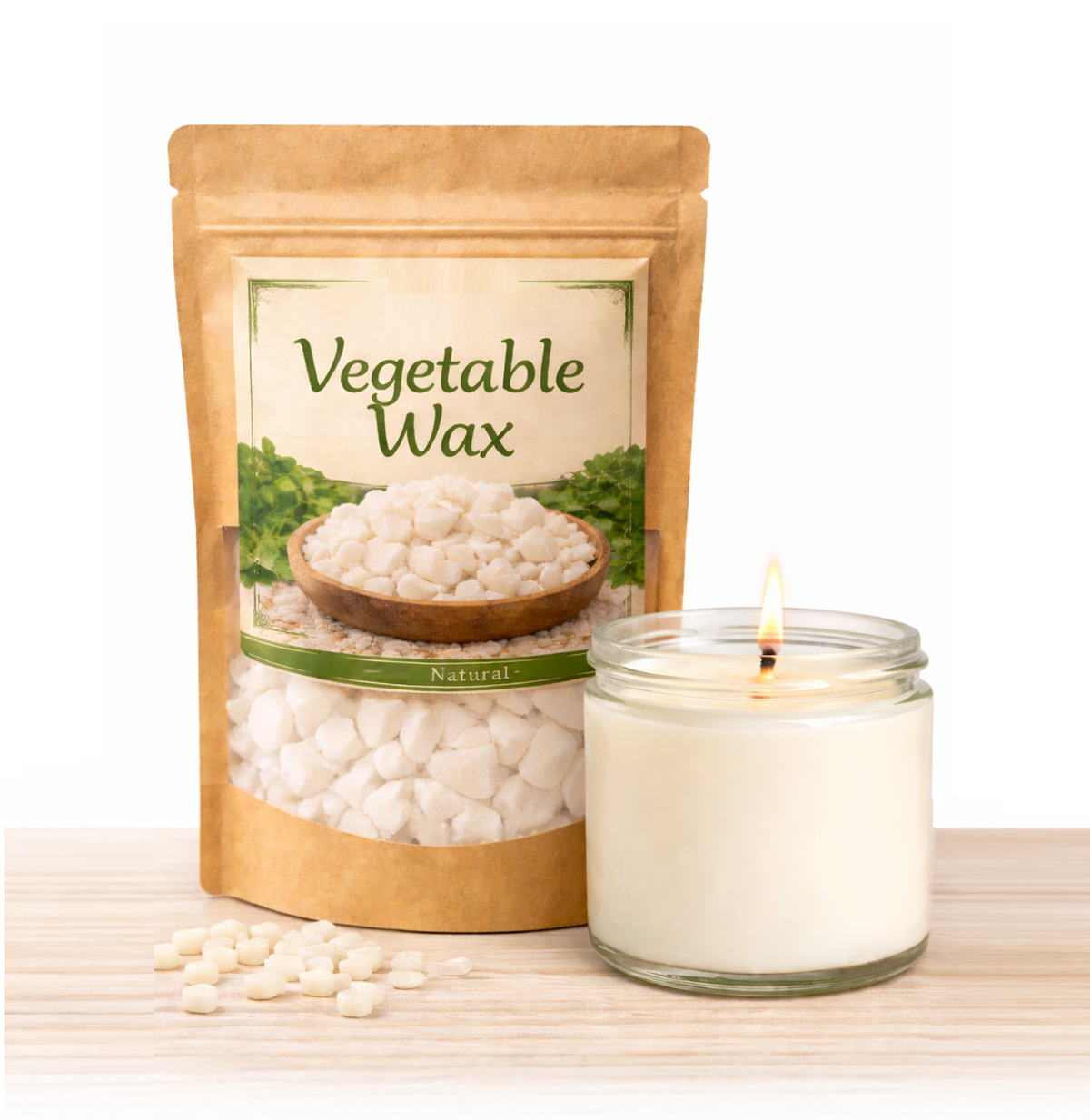 PRIYAV vegetable candle-making wax for jar candles, tea lights, scented candles and fancy decorative candles