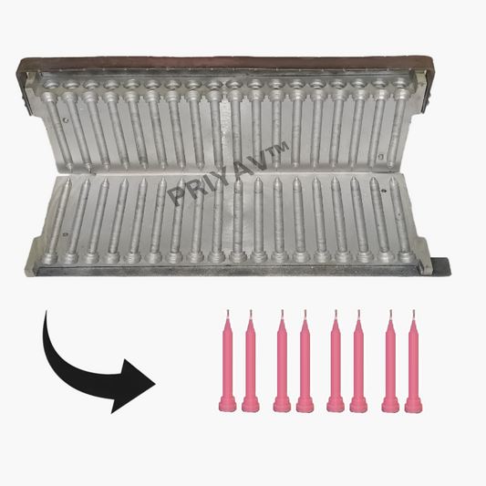 3 Inch (7.6cm), 3-Gram, 36 Pc’s, Stand Candle Making Mold