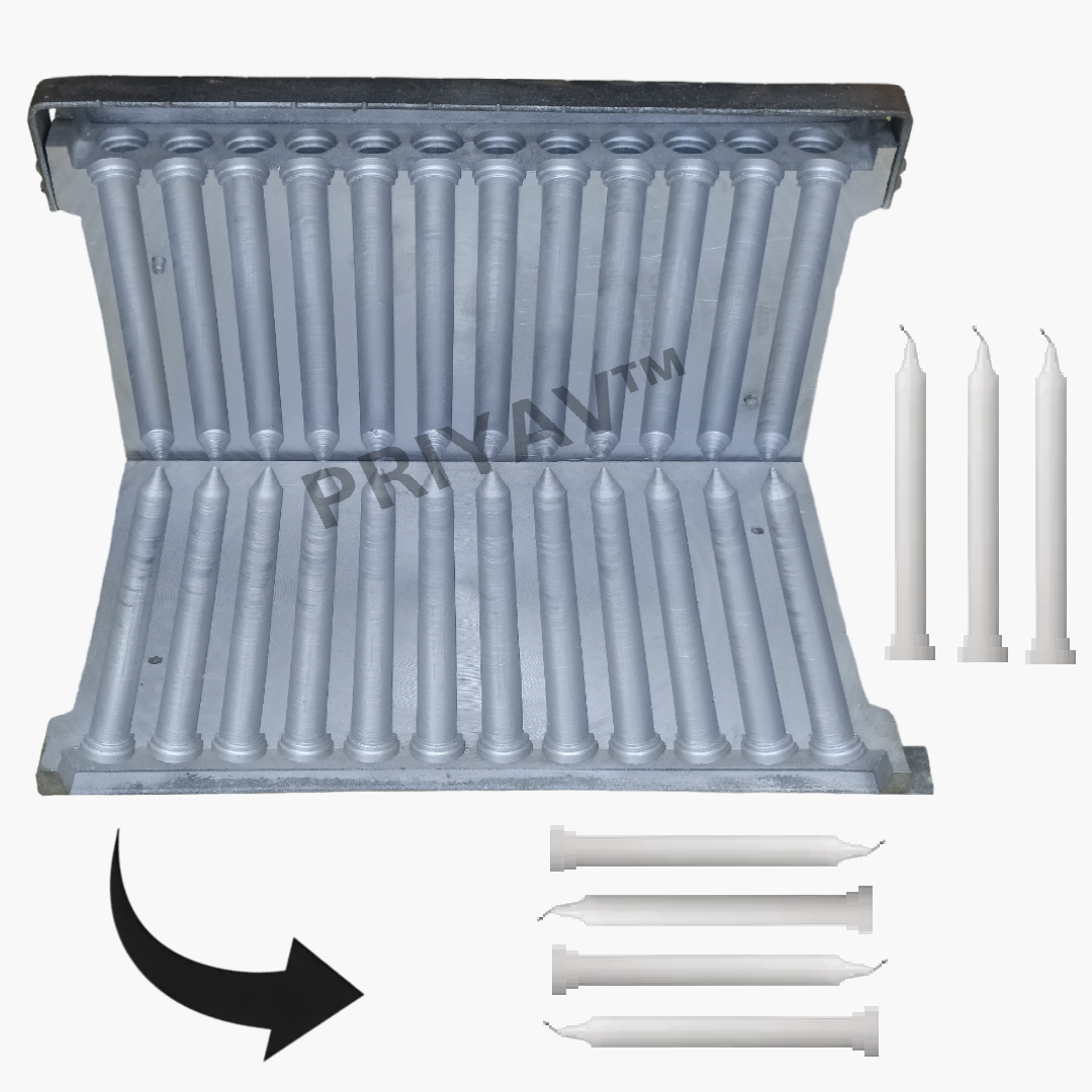 5-Inch, 12-Gram, 24 Pc’s, Stand Candle Making Mold