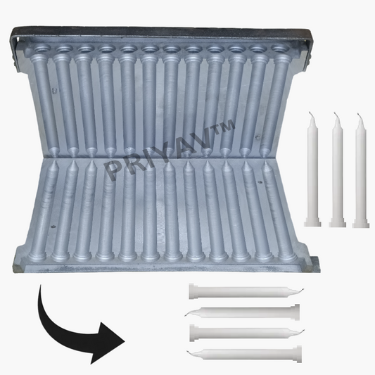 5-Inch, 12-Gram, 24 Pc’s, Stand Candle Making Mold