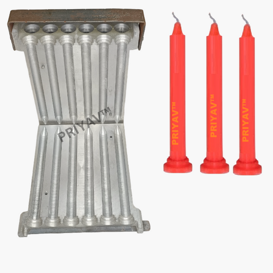 8-Inch 32-Gram, 12 Pc’s, Stand Candle Making Mold