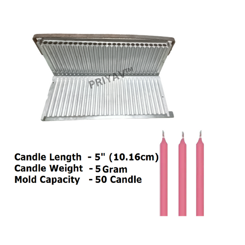 5-inch 5-Gram Plain Candle Making Mold | Aluminium Manual Candle Machine | PRIYAV INDUSTRIES