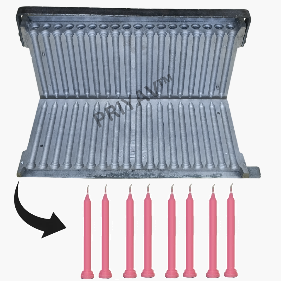 5-Inch,7/8-Gram,36 Pc’s, Stand Candle Making Mold