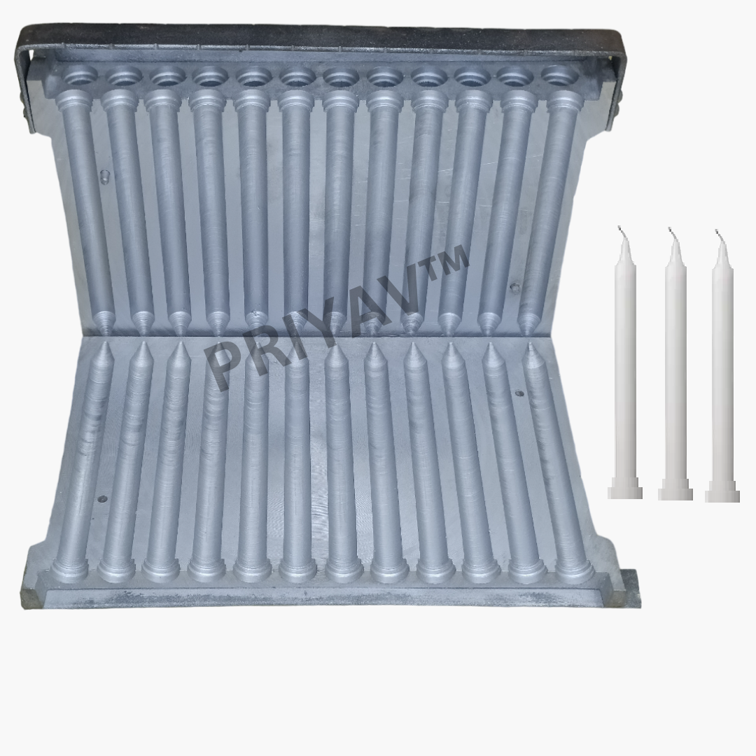 6-Inch 18-Gram, 24 Pc’s, Stand Candle Making Mold