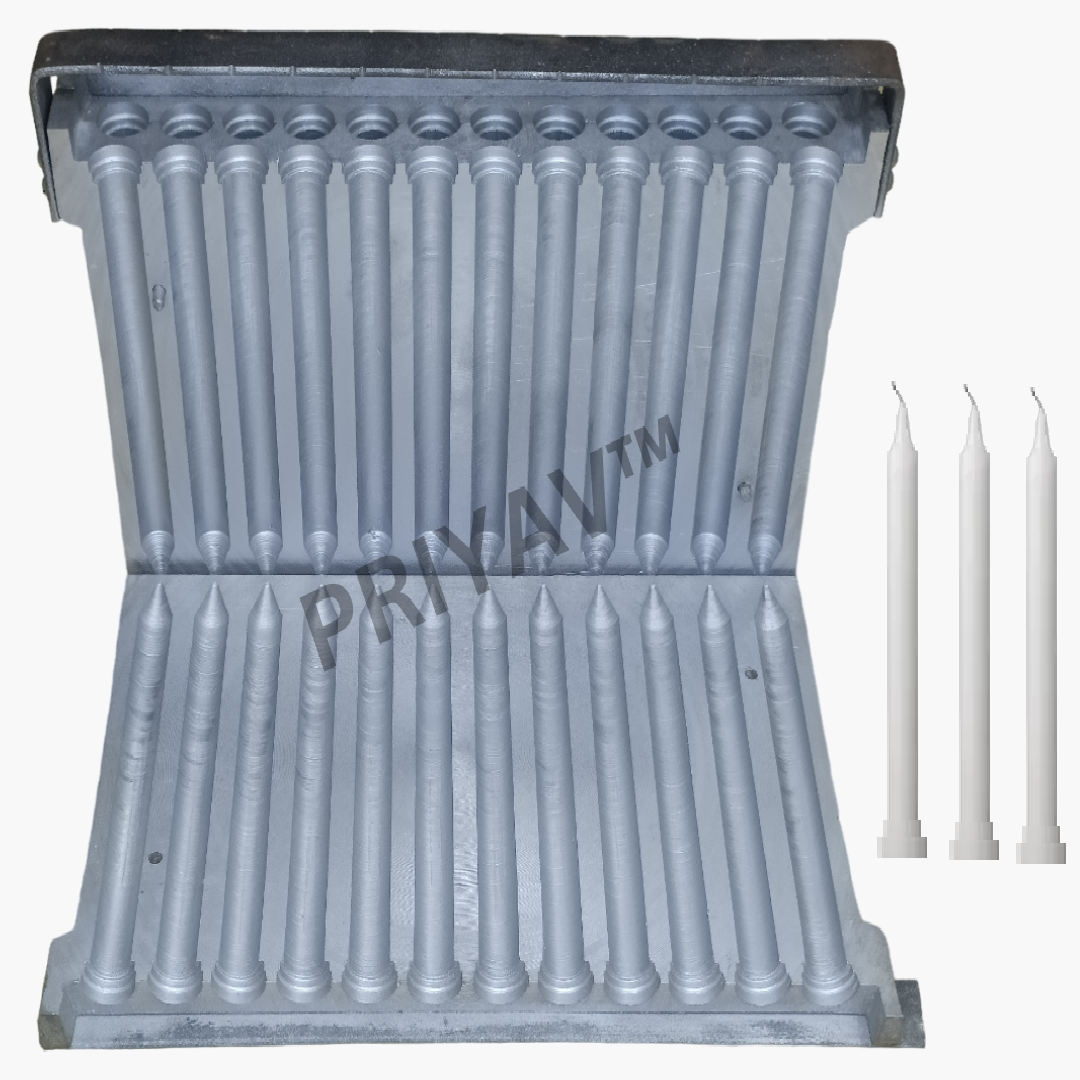 7-Inch 18-Gram, 24 Pc’s, Stand Candle Making Mold