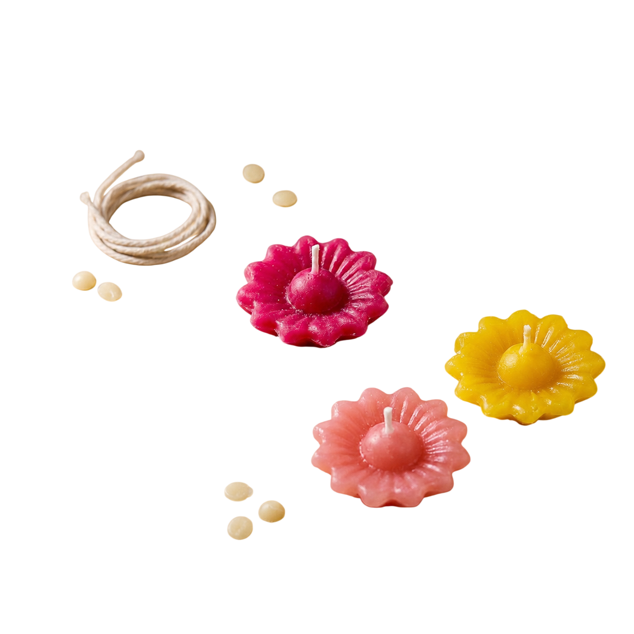 3 Pcs Sunflower Floating Candle Making Mold | 22-23 Gram Candle Weight