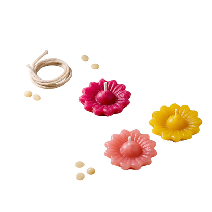 3 Pcs Sunflower Floating Candle Making Mold | 22-23 Gram Candle Weight